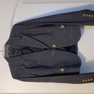 Rafaella Dark denim like blazer size 6